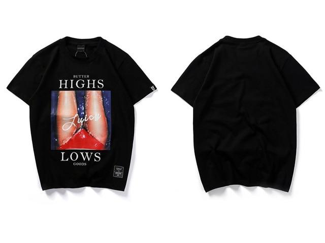 High/Low Tee - Black-T-Shirt's-TheRunUp-Black-XXS-[option4]-[option-5]