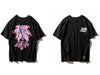 Flower Tee - Black-T-Shirt's-TheRunUp-Black-XS-[option4]-[option-5]
