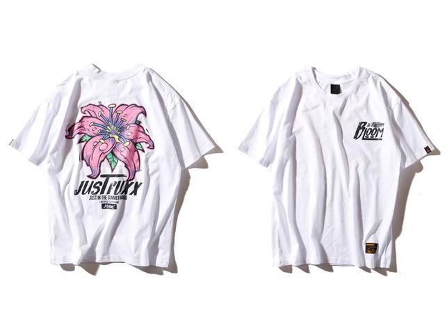 Flower Tee - White-T-Shirt's-TheRunUp-White-XS-[option4]-[option-5]
