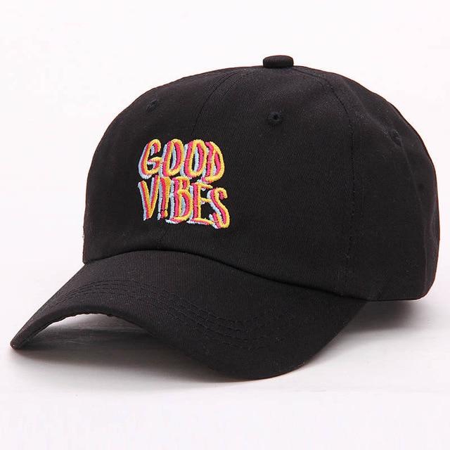 Good Vibes Dad Hat - 3 Colors-Hats-TheRunUp-Black-[option4]-[option-5]