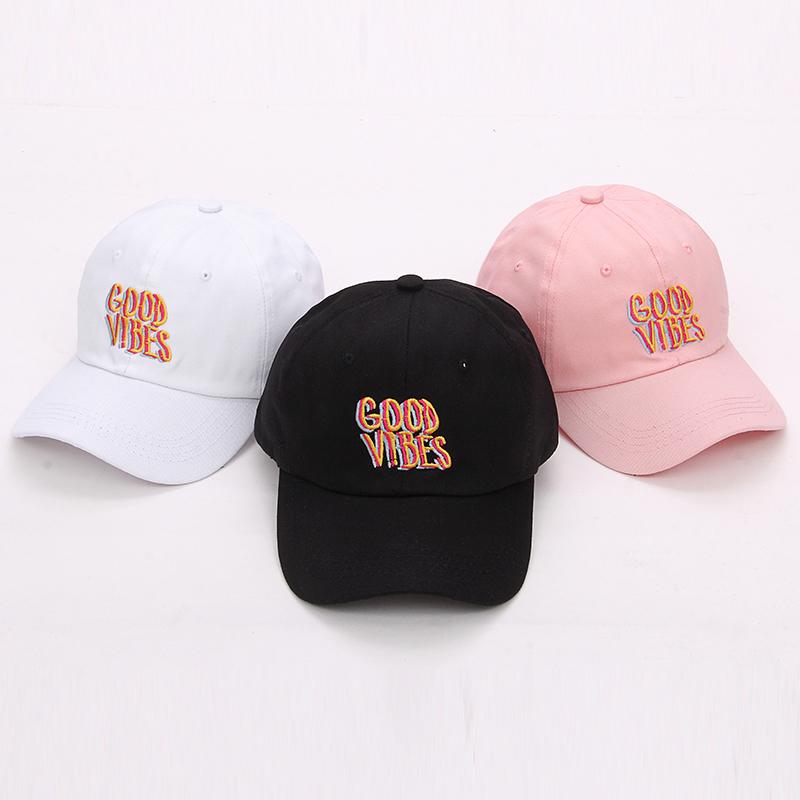 Good Vibes Dad Hat - 3 Colors-Hats-TheRunUp-[option4]-[option-5]
