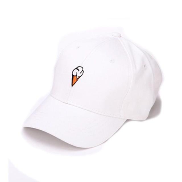 Ice Cream Hat - Two Colors-Hats-TheRunUp-White-[option4]-[option-5]