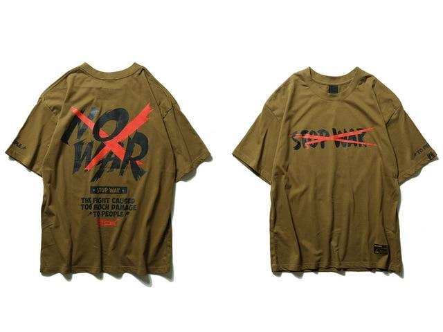 No War Tee - Olive-T-Shirt's-TheRunUp-Green-XS-[option4]-[option-5]