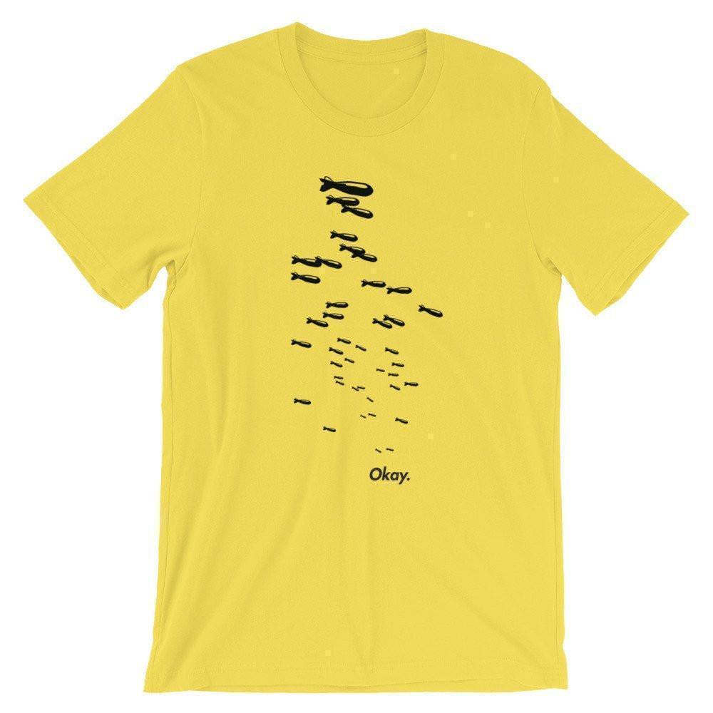 Okay. Tee - 6 Colors-T-Shirt's-TheRunUp-Yellow-S-[option4]-[option-5]