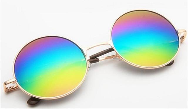 Round Frame Sunglasses - Multi-Color