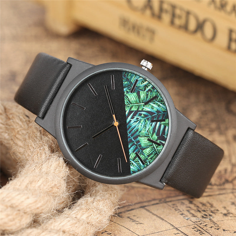 Black Flora Quartz Watch