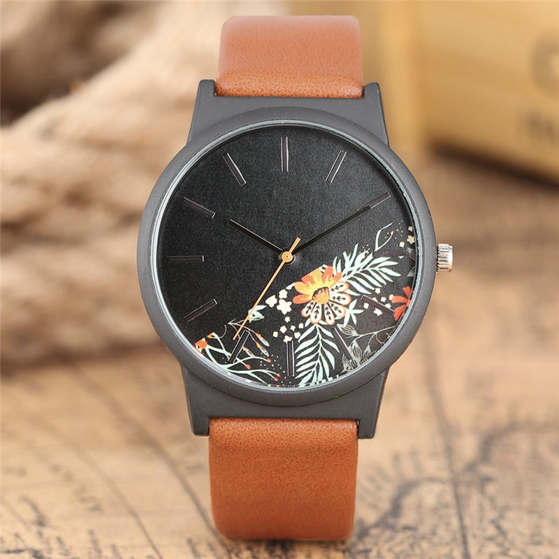 Brown Flora Quartz Watch