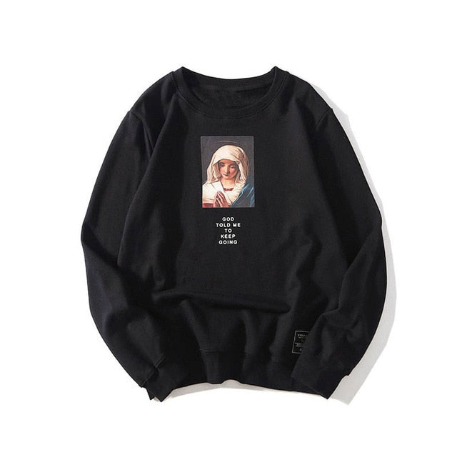 Virgin Mary Sweater - Black