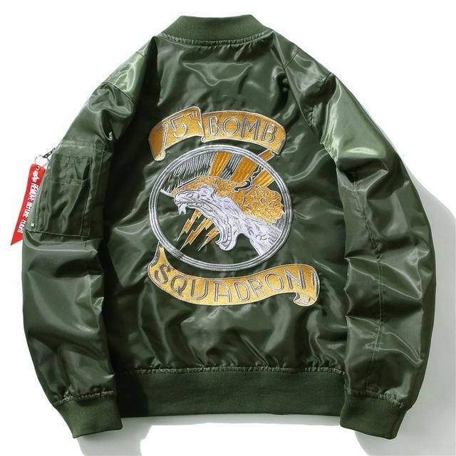 Regroup Bomber - Green-Bomber Jackets-TheRunUp-Army Green-S-[option4]-[option-5]