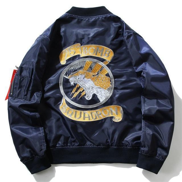 Regroup Bomber - Navy Blue-Bomber Jackets-TheRunUp-Navy Blue-S-[option4]-[option-5]