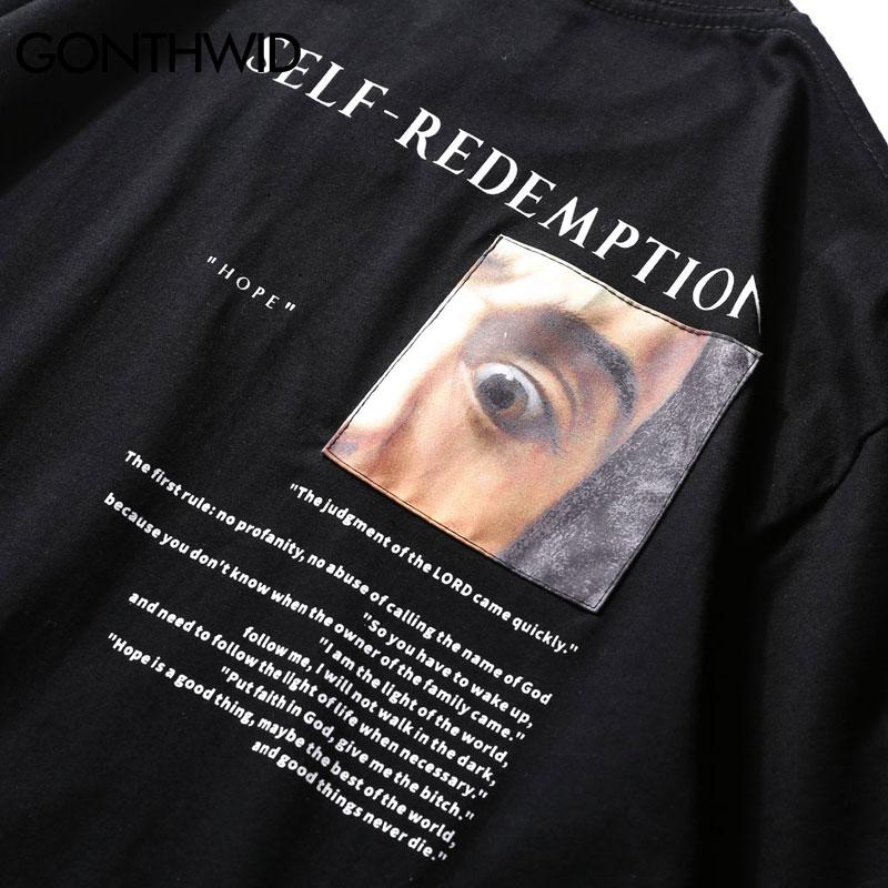 Self Redemption Tee - Black-T-Shirt's-TheRunUp-[option4]-[option-5]