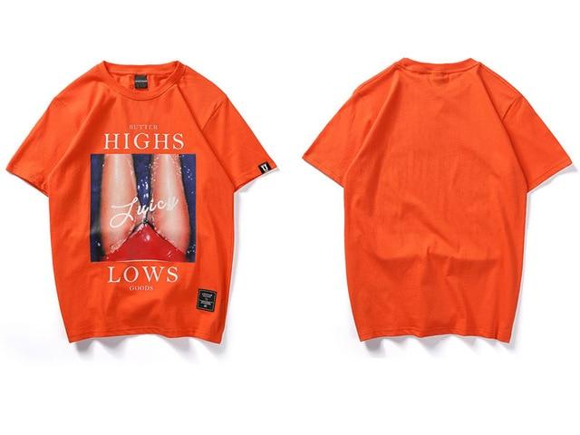 High/Low Tee - Orange-T-Shirt's-TheRunUp-Orange-XXS-[option4]-[option-5]